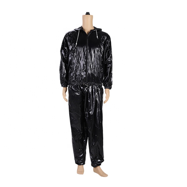 Sauna Sweat Jacket for Men Outdoor Sports Hoodies Men's Fitness Weight Loss Suit Zipper Sweat Sauna Suit