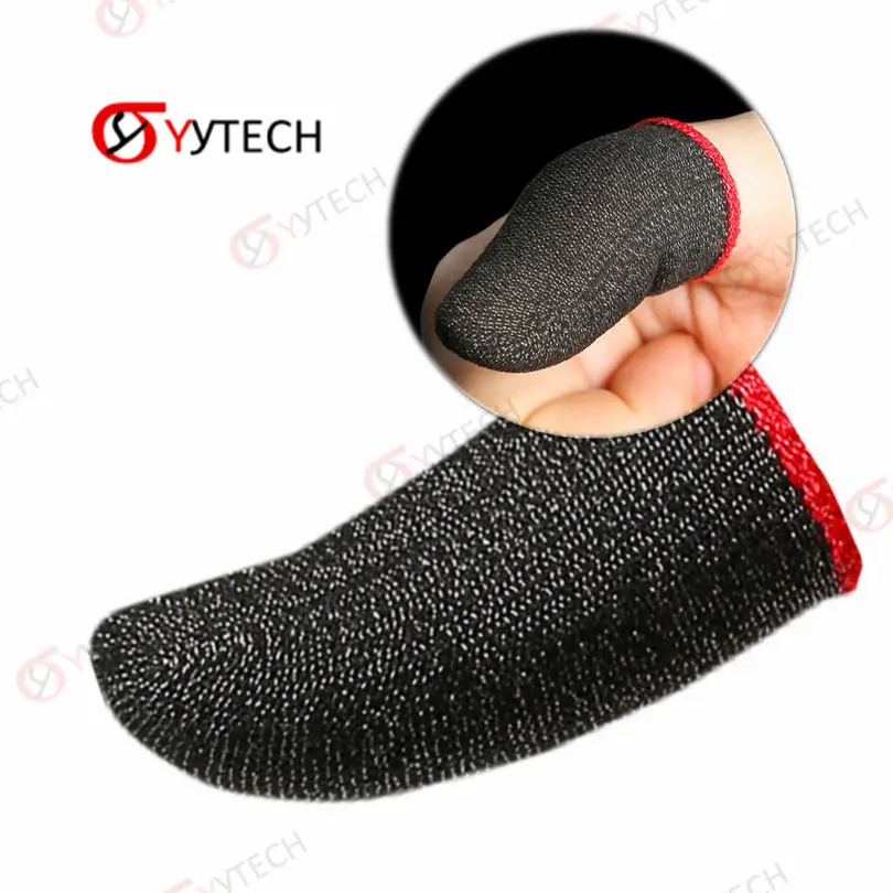 SYYTECH Mobile Game Thumb Cover Sweat-Proof Finger Tip Touch Screen Gaming Thumb Fingertip-Gloves for PUBG Finger Sleeve