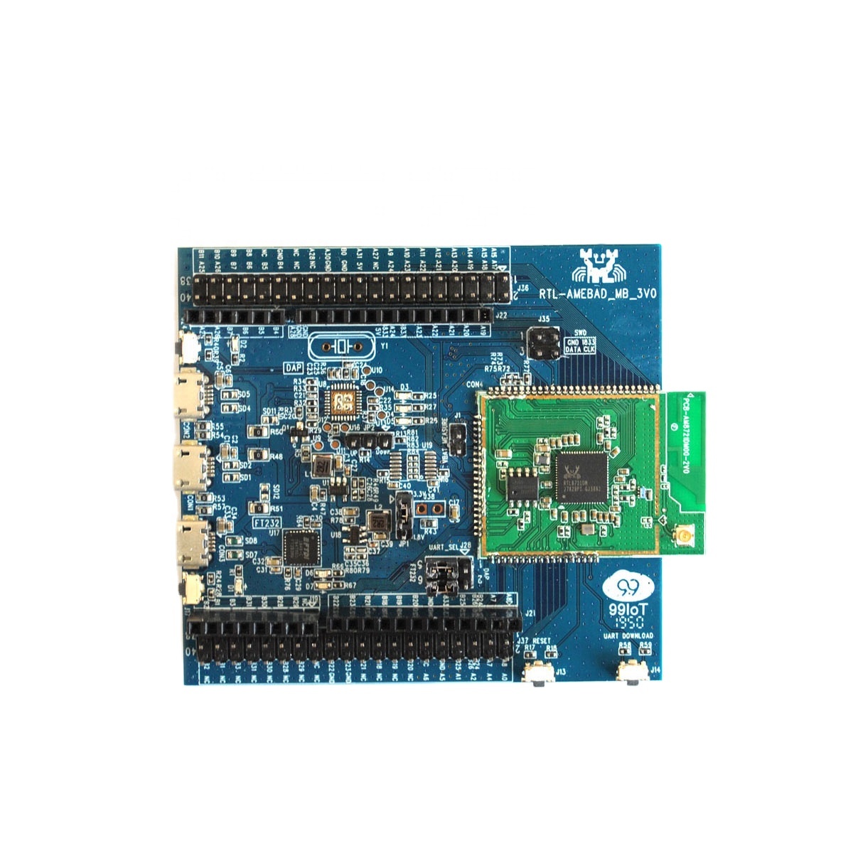 RTL8721DM WI-FI2.4G/5G + BLE5.0, Realtek макетная плата RTL8721DM-EVB