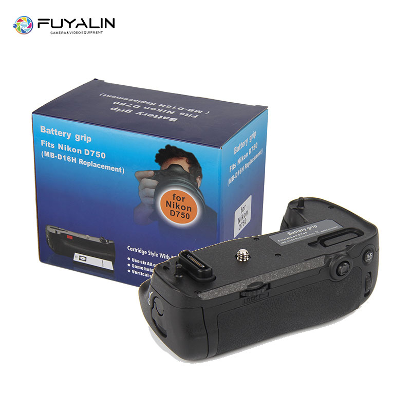Вертикальный держатель батареи FUYALIN D750 для цифровых зеркальных камер Nikon D750