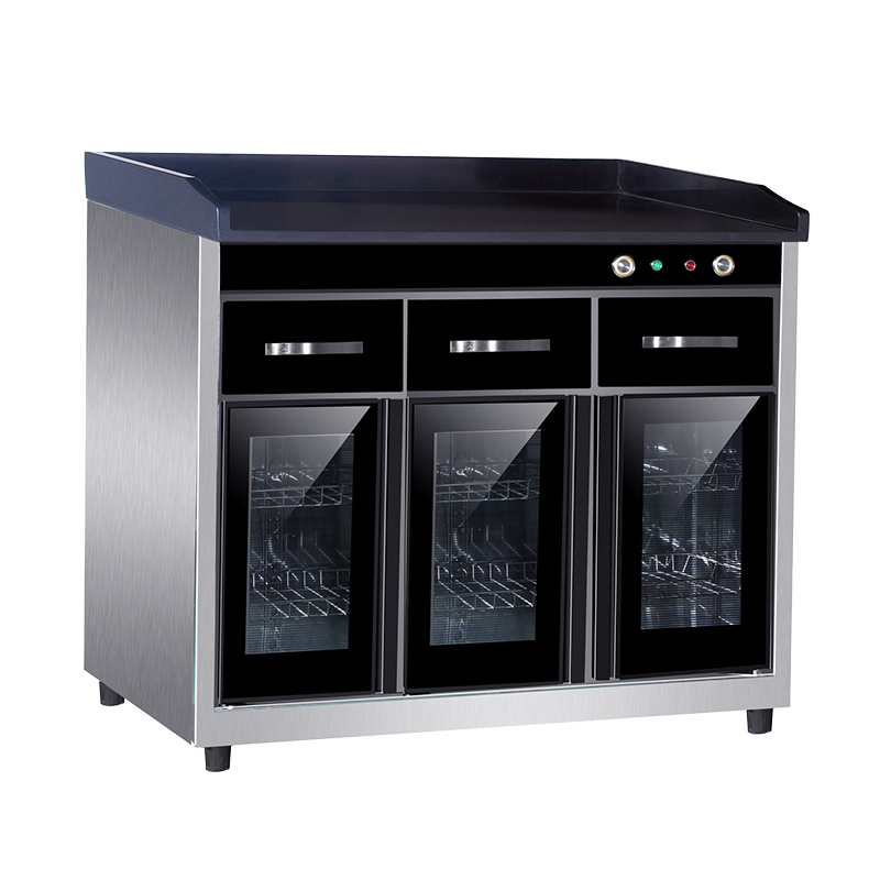 500L three door marble catering disinfection cabinet
