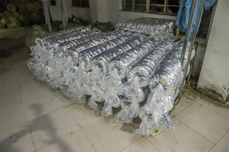 10inch The Supermarket Is Installed Acoustic Aluminium Insulated Flexible Air Duct
