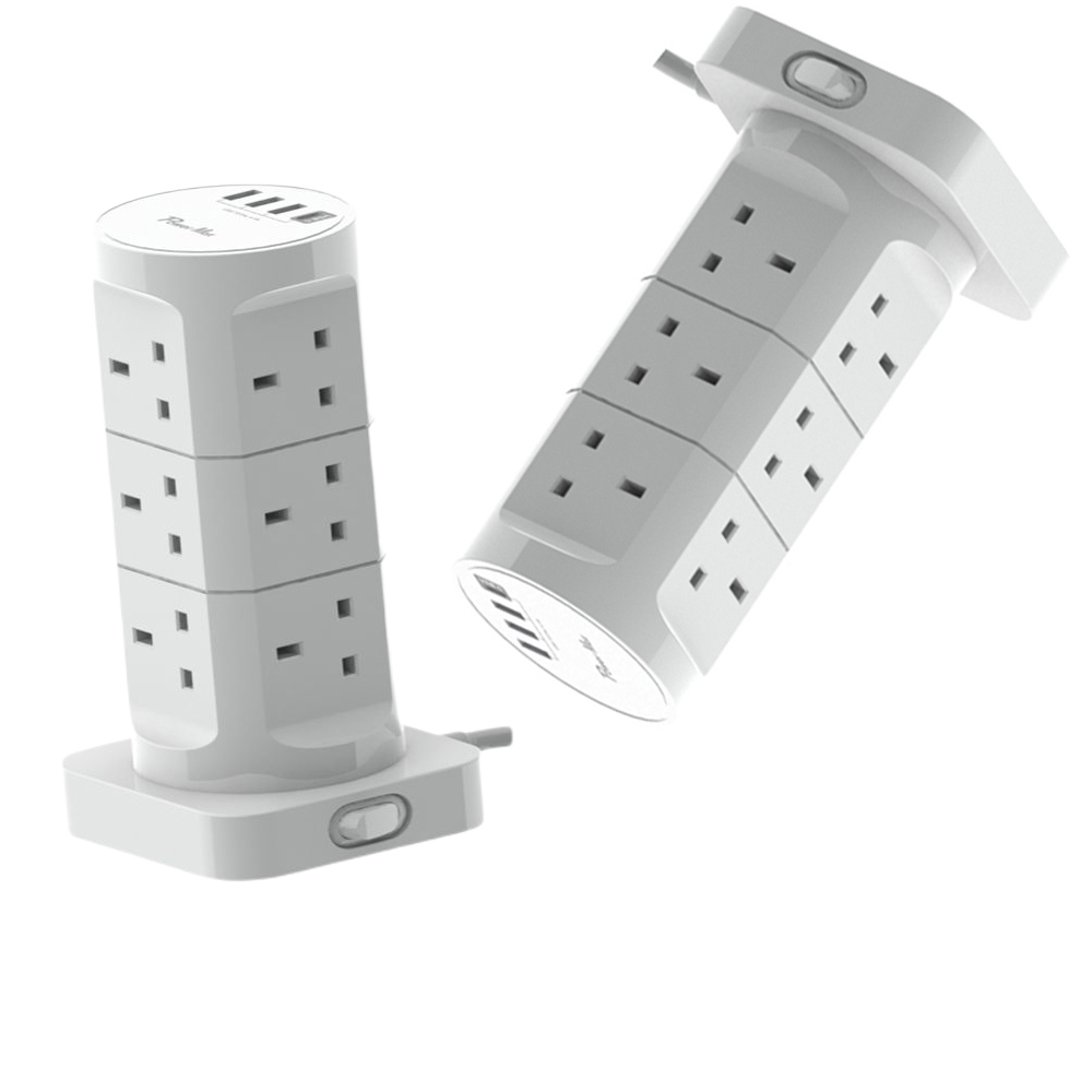 Factroy Direct Price Tower Plug Power Fire Proof Multiple Switch Socket Outlet Power Strip Tower