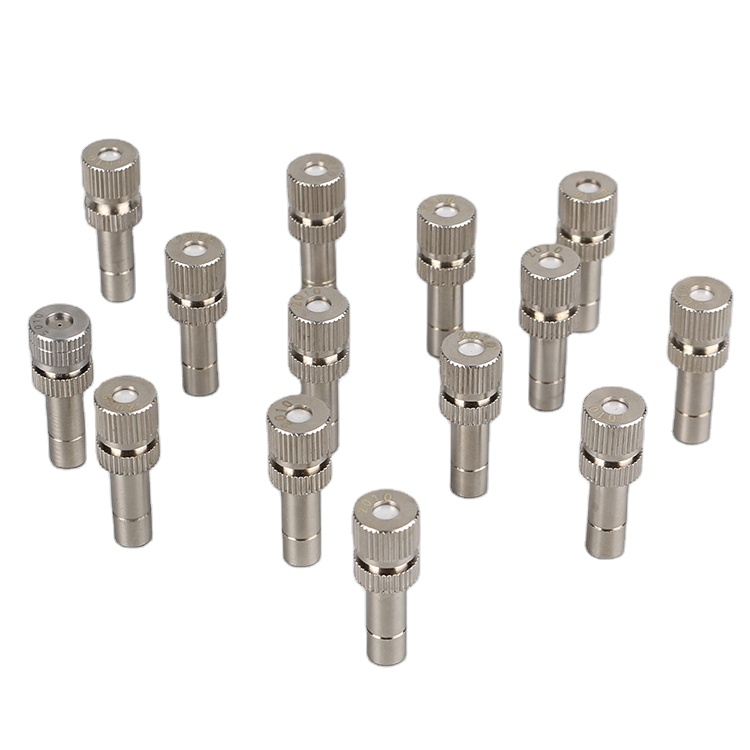 316 High Pressure Stainless Steel quick install anti-drip mist fog nozzle for garden irrigation