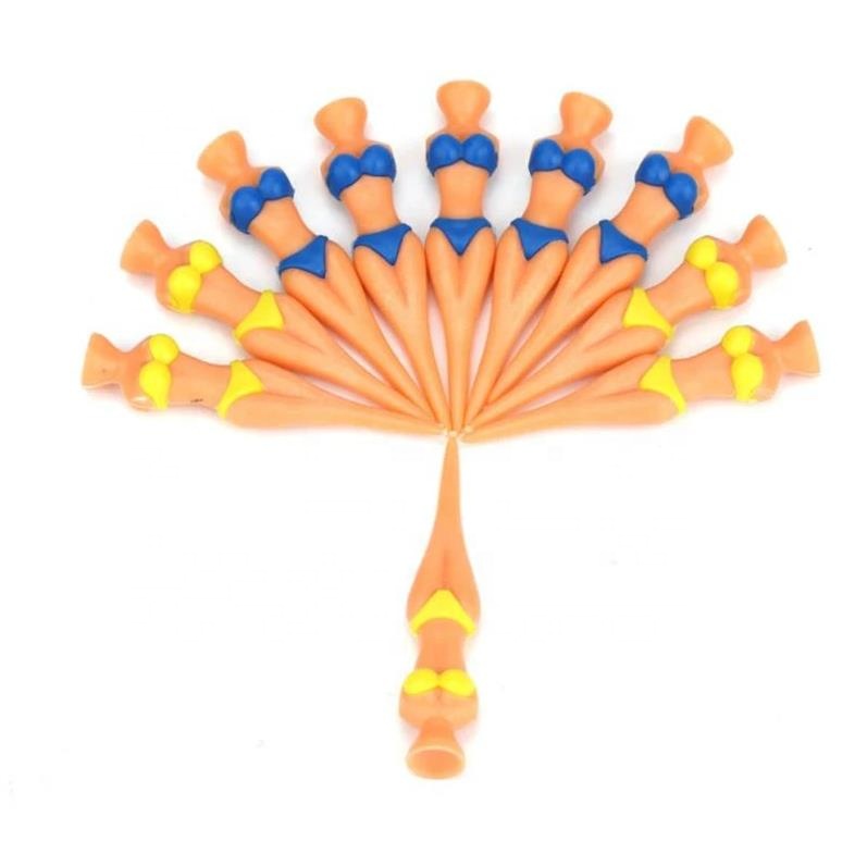 76mm Novelty Beautiful Model Bikini Lady Golf Tees