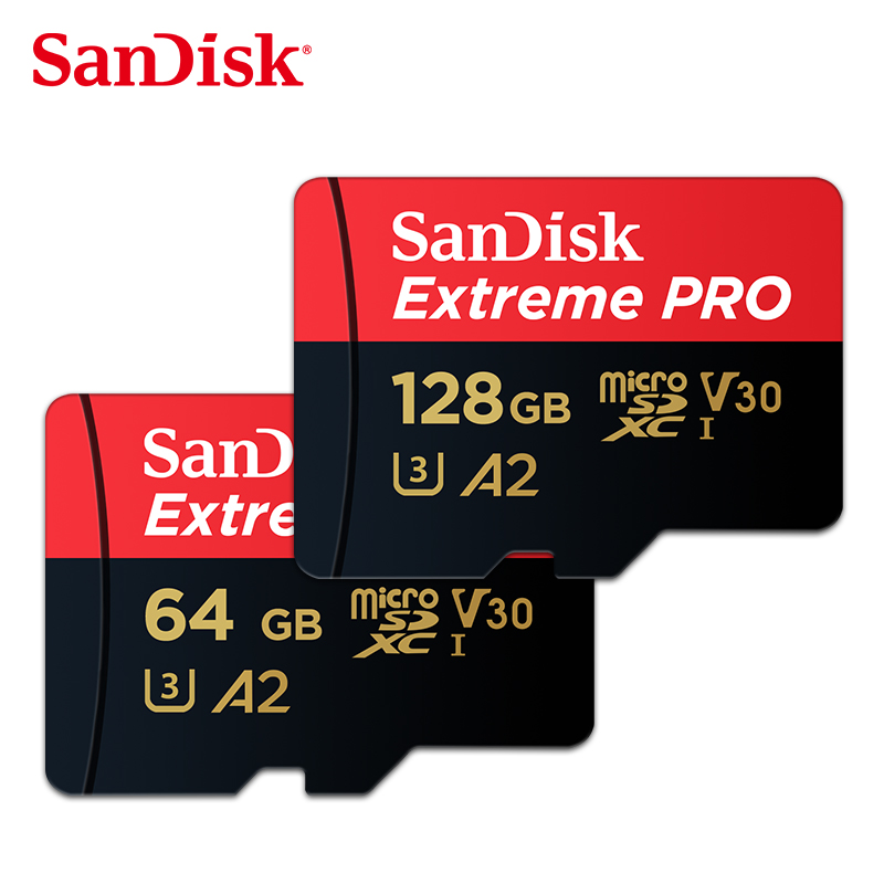 Оптовая продажа SanDisk A2 Extreme PRO micro sd карта 64 Гб высокоскоростная флеш-карта TF/SD для 4K HD