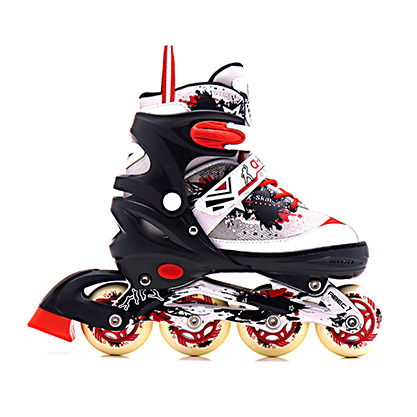 Customized Professional manufacture cheap adjustable boys inline skates with 4 size adjustable design
