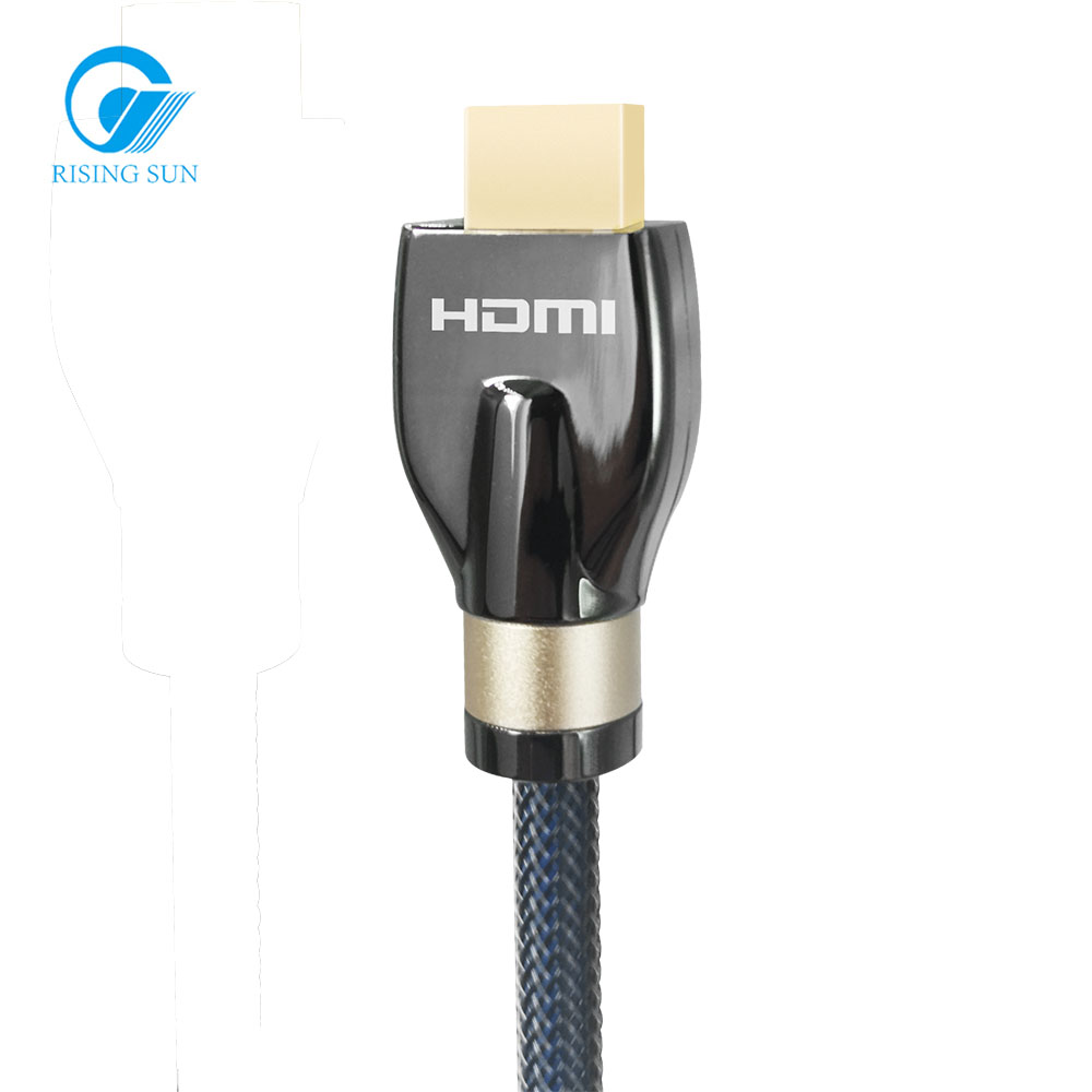 1,8 м последние Ультра высокоскоростной Золото HDMI кабель со штыревыми соединителями на обоих концах для подключения 8K ударопрочный алюминиевый корпус с HDTV PS4 HDMI 2,1 кабель