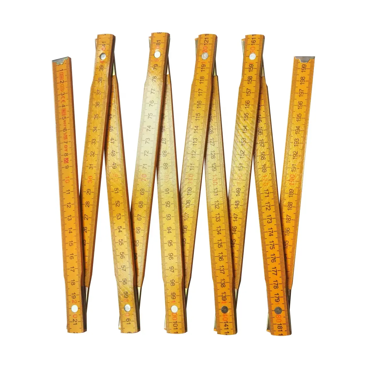 Cheap Factory Wholesale Yellow Color Wood Folding Ruler