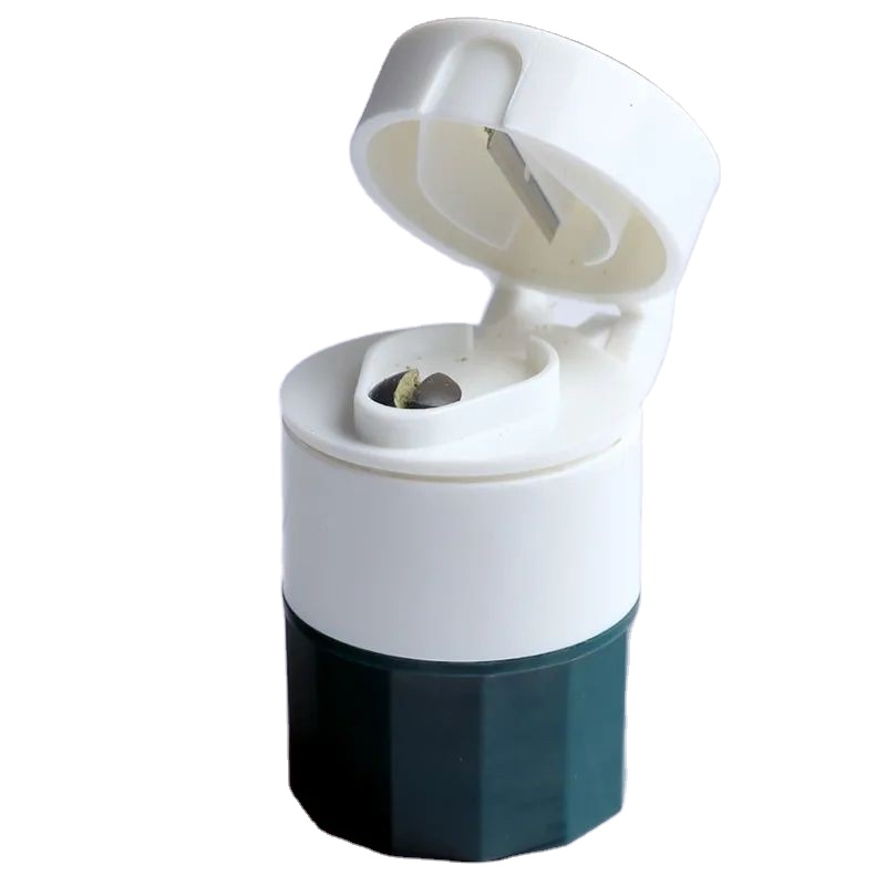 4 in 1 Portable Plastic Pill Crusher Pill Cutter Splitter Pill Grinder With Storage Box