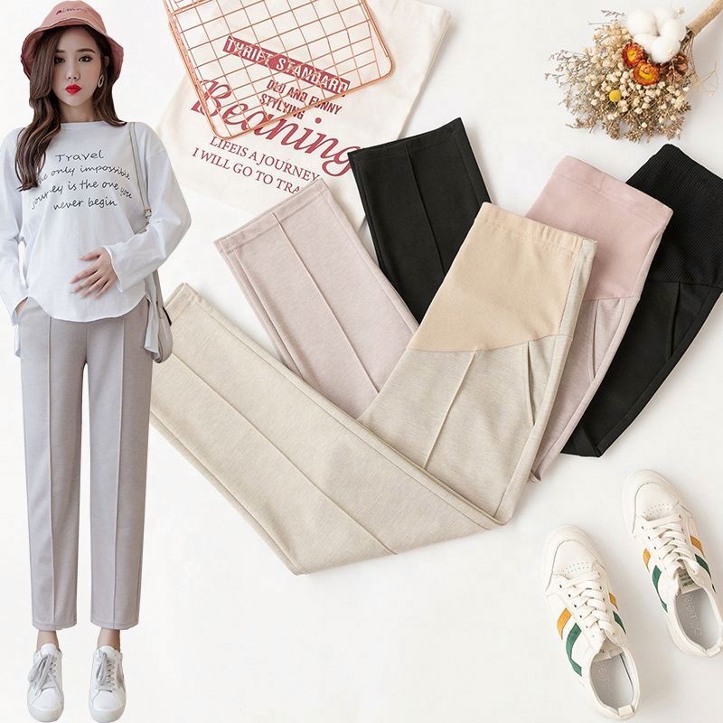 DR.G.TC 2021 New Style Maternity Clothes Solid Color Trousers For Pregnant Women Pants