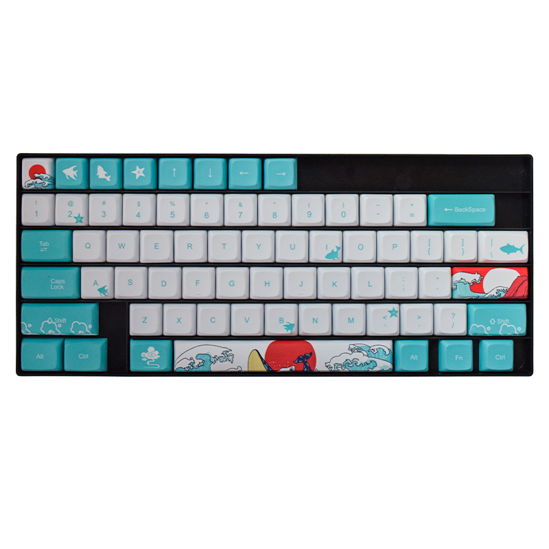 AFLION 104 Key PBT Pirate Keycaps OEM Profile DYE SUB Personalized Mechanical Keycap For Cherry MX Switch Mechanical Keyboards