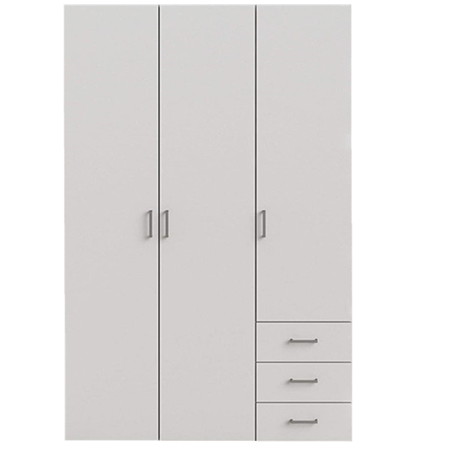 Single door modern lights storage almirah 3 door pull down detachable latest wardrobe