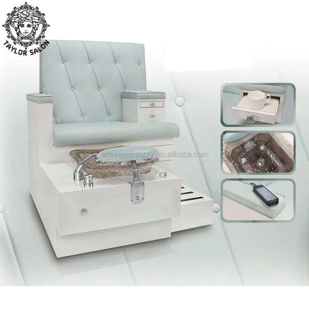 Nails salon furniture equipment luxury foot bowl spa massage chairs modern pedicure chair