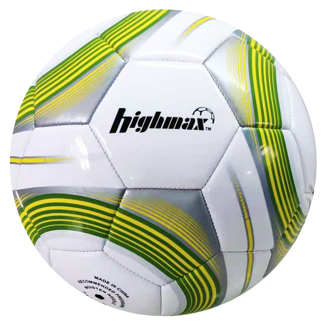 Полосой Светоотражающие прошитый машиной футбольный мяч размера 5 3 слоя fotballs