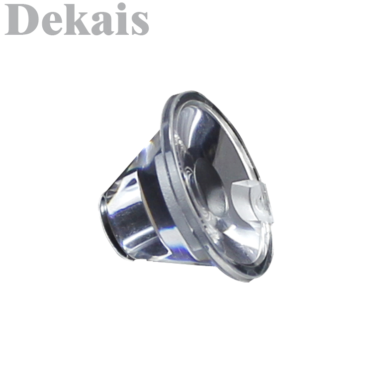 Plastic transparent LED light focusing lenses LED reflectors
