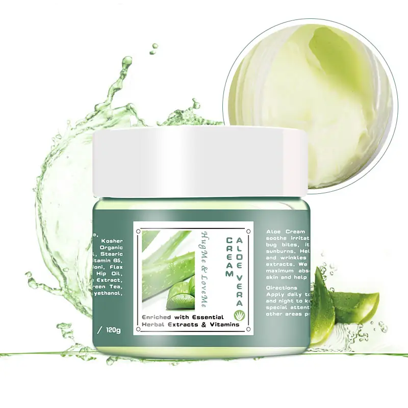 Customized Natural Organic Repair Skin Moisturizing Whitening Soothing Beauty Face Aloe Vera Cream