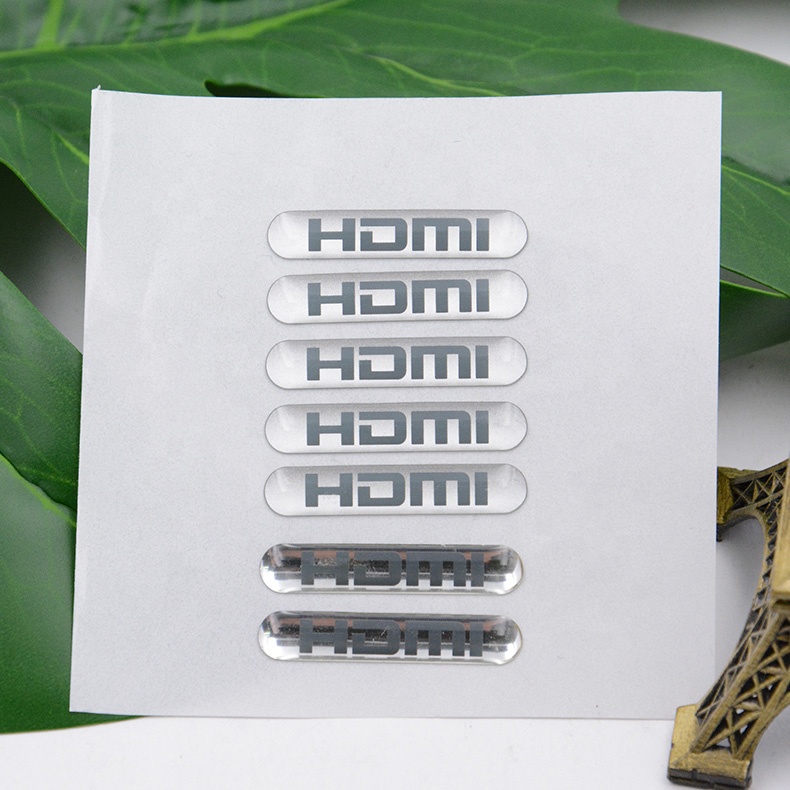 OEM print adhesive die cut dome 3D custom sticker