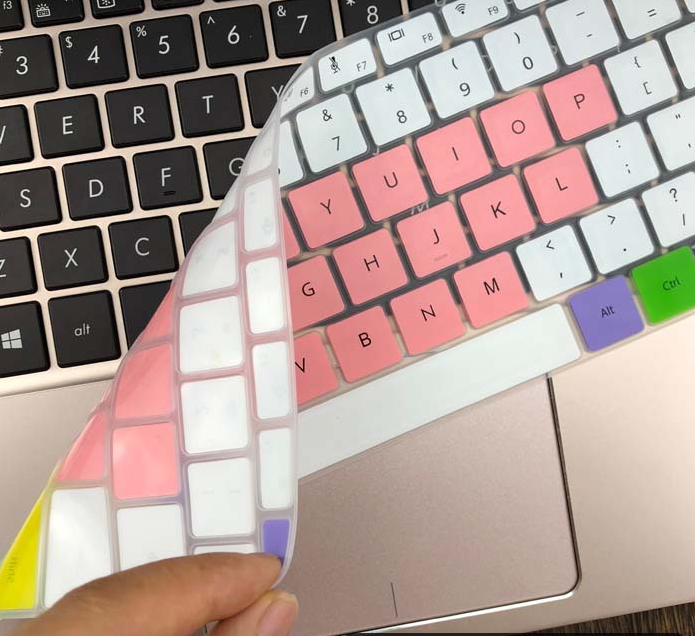 Soft touch custom silicone rubber laptop keyboard cover