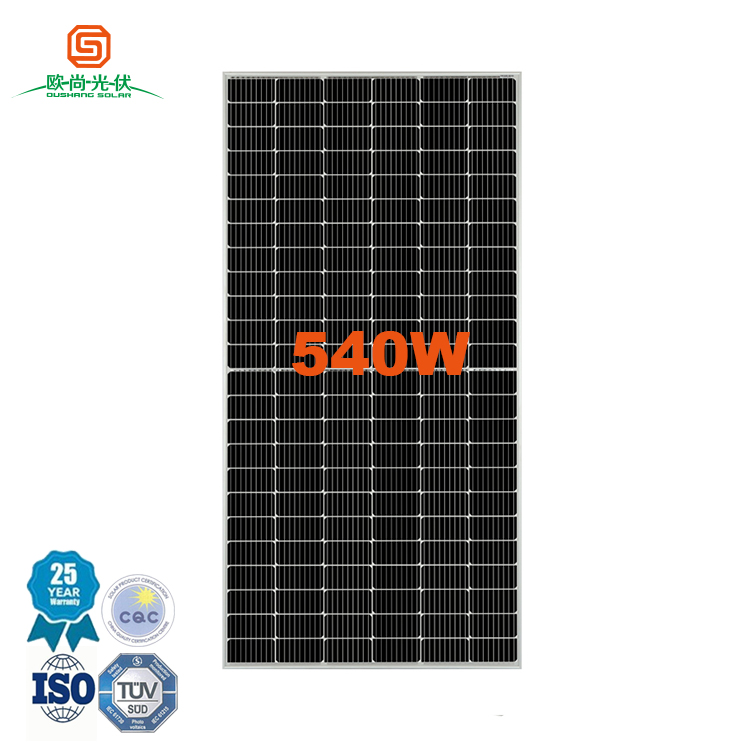 Half cell Mono Solar panel 530w 535w 540w 550w solar panel