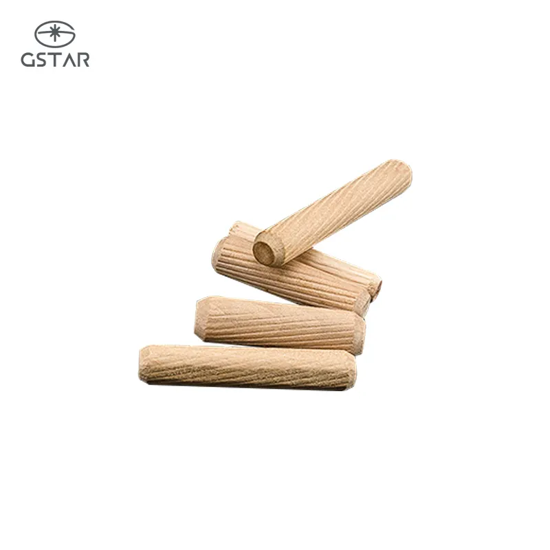 Good Quality Thread Wooden Dowel Pins Wooden Dowel Rods Round Wooden Dowels Pins