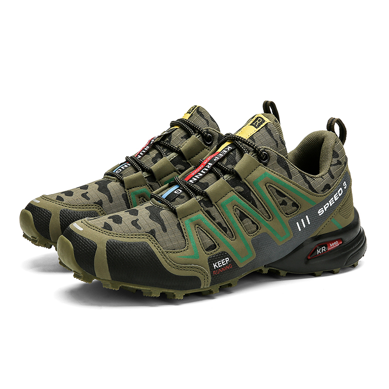 Wholesale Sports Running Shoes man's 39-47 hiking non-slip tactical hiking shoes solomon breathable sneakers