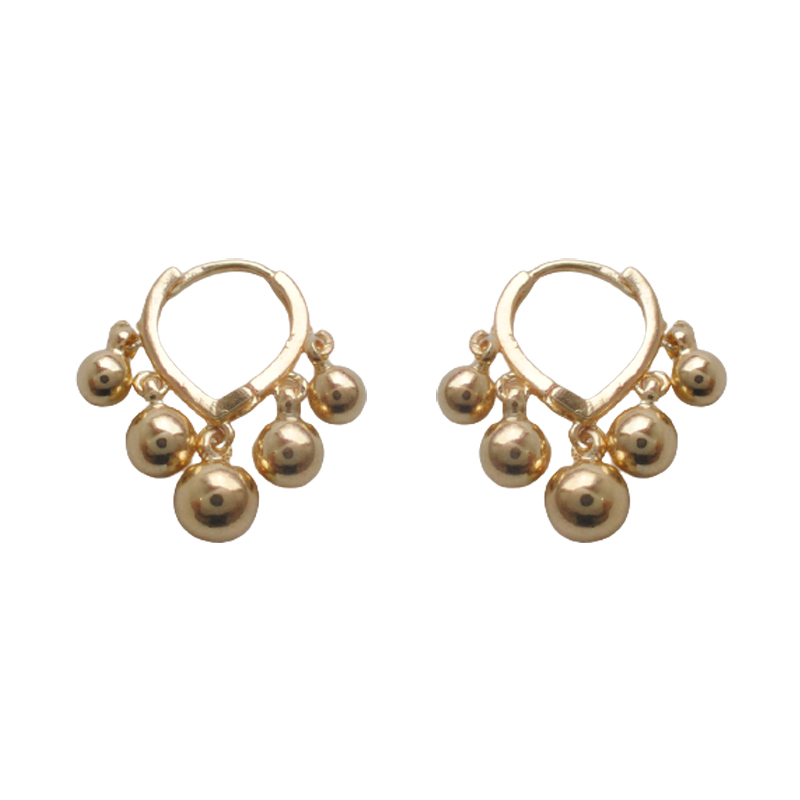 925 pure silver tassel bean bean earring buckle simple personality go with everything.