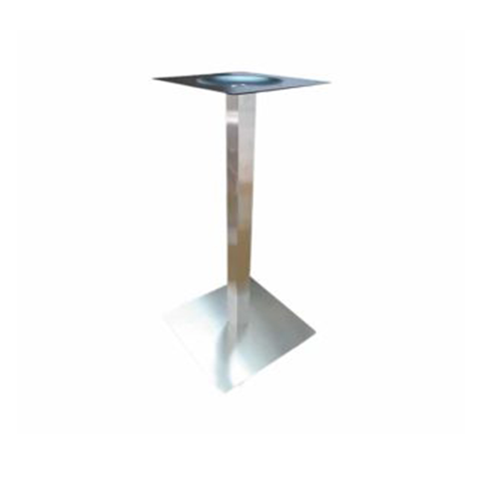 Square Cocktail Table Base Brushed Steel