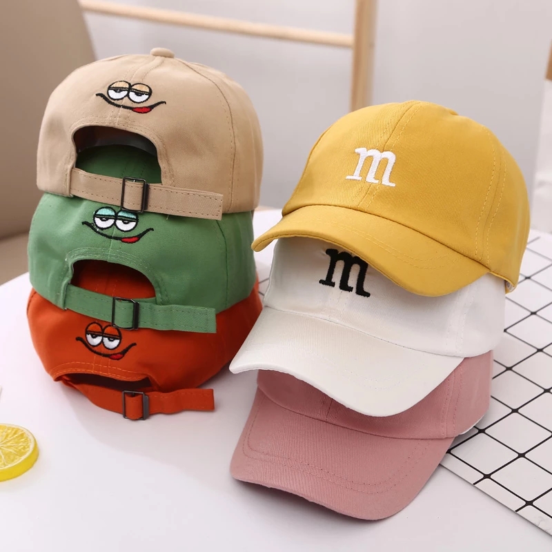 1-15 Years M Letter Casual Sport Children's Kid Baseball Hat Sunscreen Baby Hat for Kids Girls Boy Hats