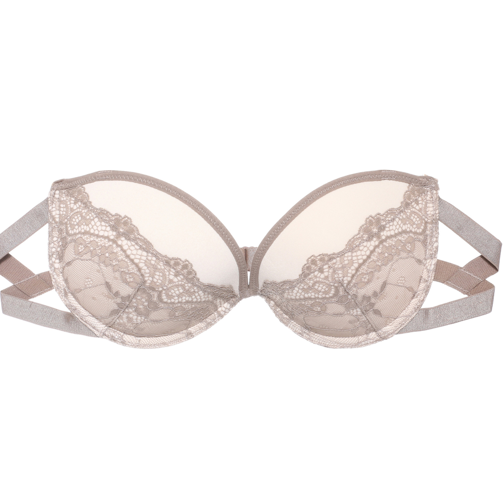 Wholesale Comfortable High-Quality Plus Size Large Strapless Push Up Lace Invisible Bras With Flower Designs