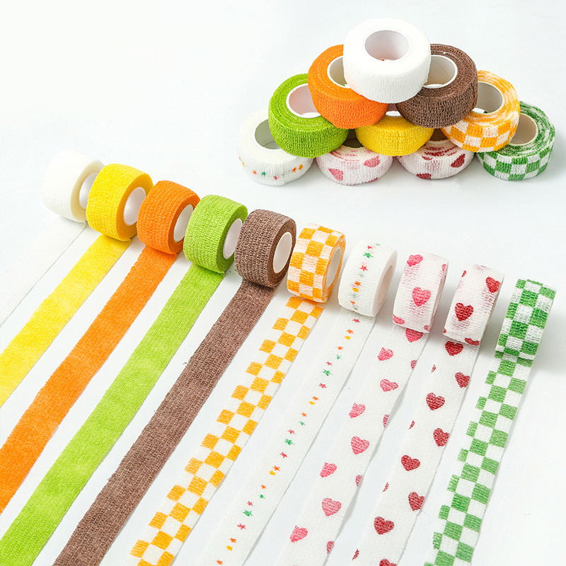 Bulk Wholesale Custom Medical Supplies Non Woven Easy Tear Bandage, Self Adhesive Vet Wrap Cohesive Elastic Bandage