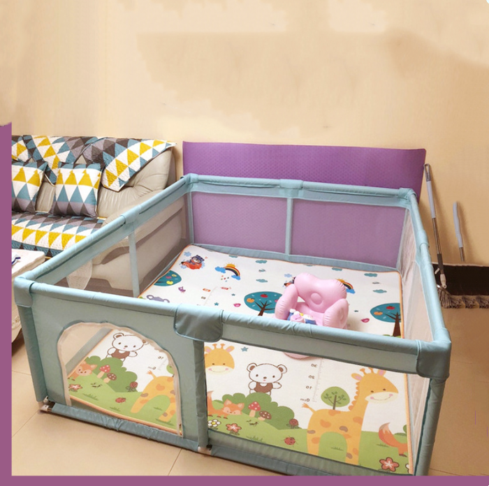 Fence Guardrail Baby Floor Crawling Toddler Fence Baby Indoor Home Crawling Mat Children's Folding Playpen