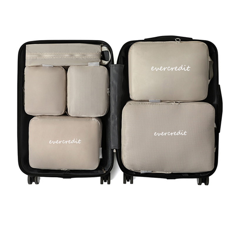 Folding Travel Bag Compression 7 pack packing cubes value set for travel luggage Organizer Personal Packing Cubes Organizer