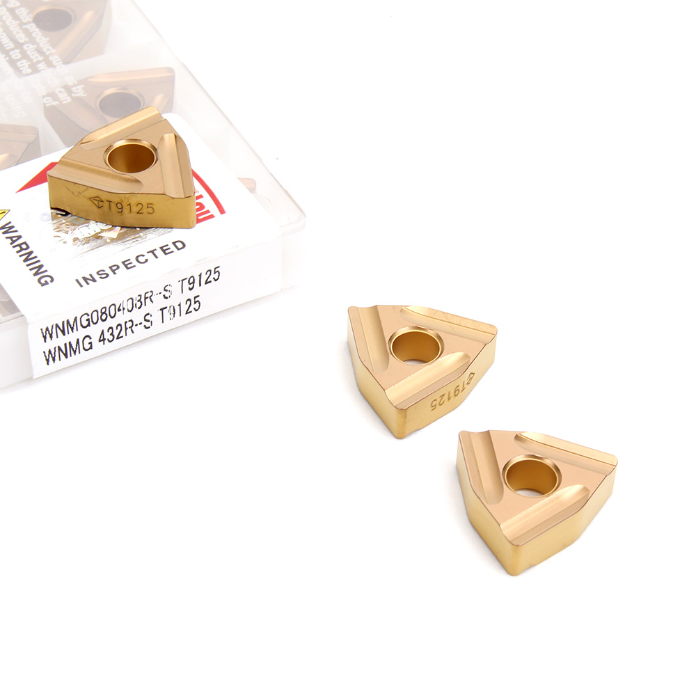 CNC Lathe Turning Tools Turning Carbide Insert WNMG080404L-S T 9125 For Steel Parts