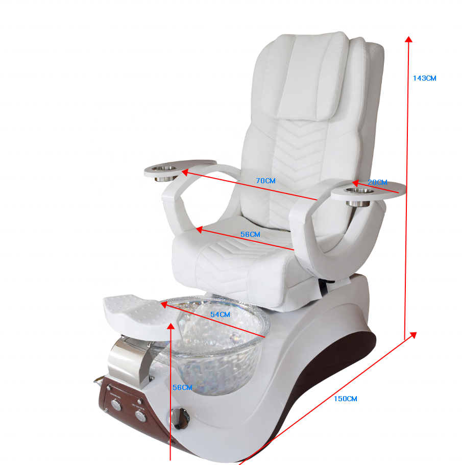 white girls massage chair / cheap pedicure chair with massage for salon