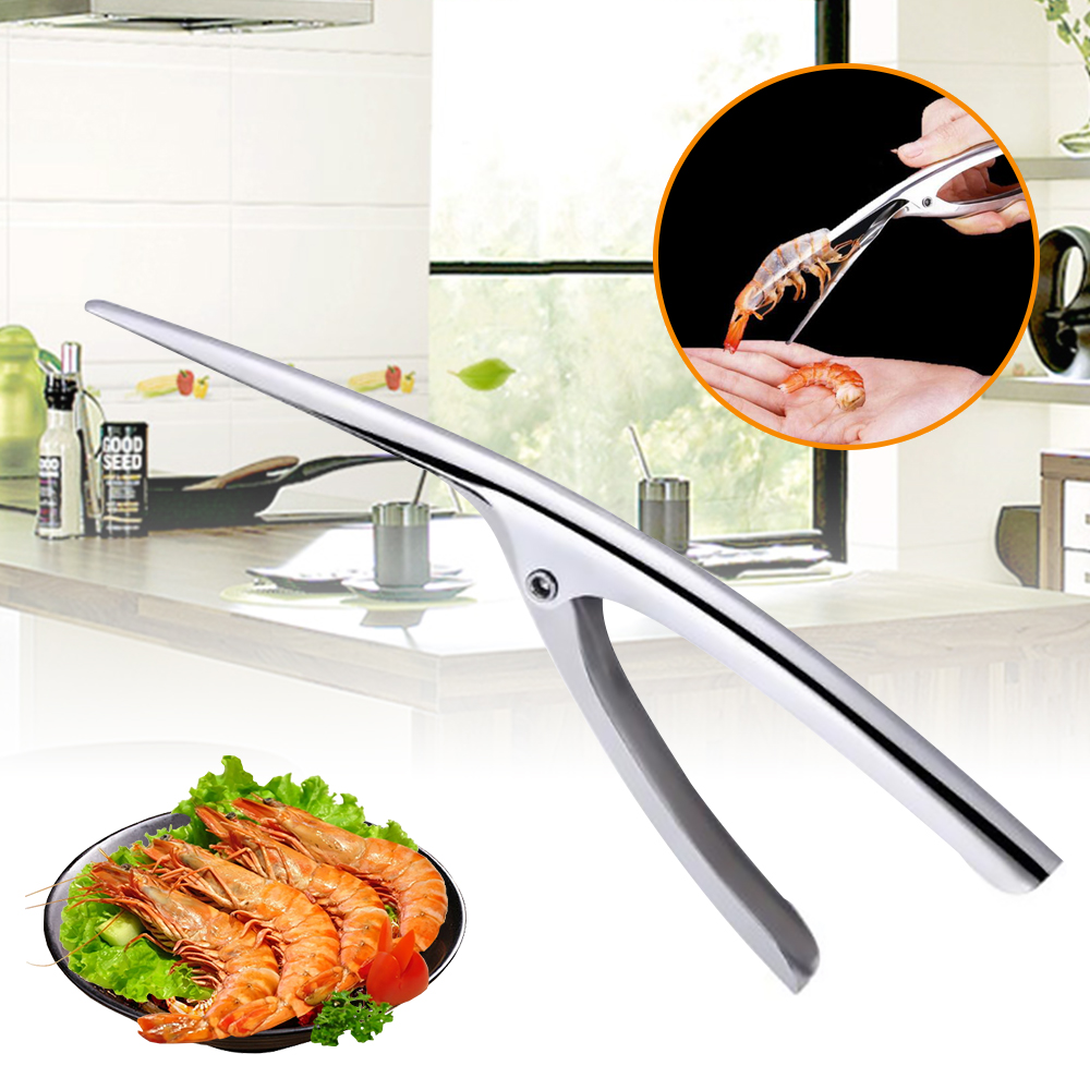 Shrimp Prawn Peeler Stainless Steel Prawn Deveiner Peel Device Kitchen Cooking Seafood Tools Kitchen Gadgets