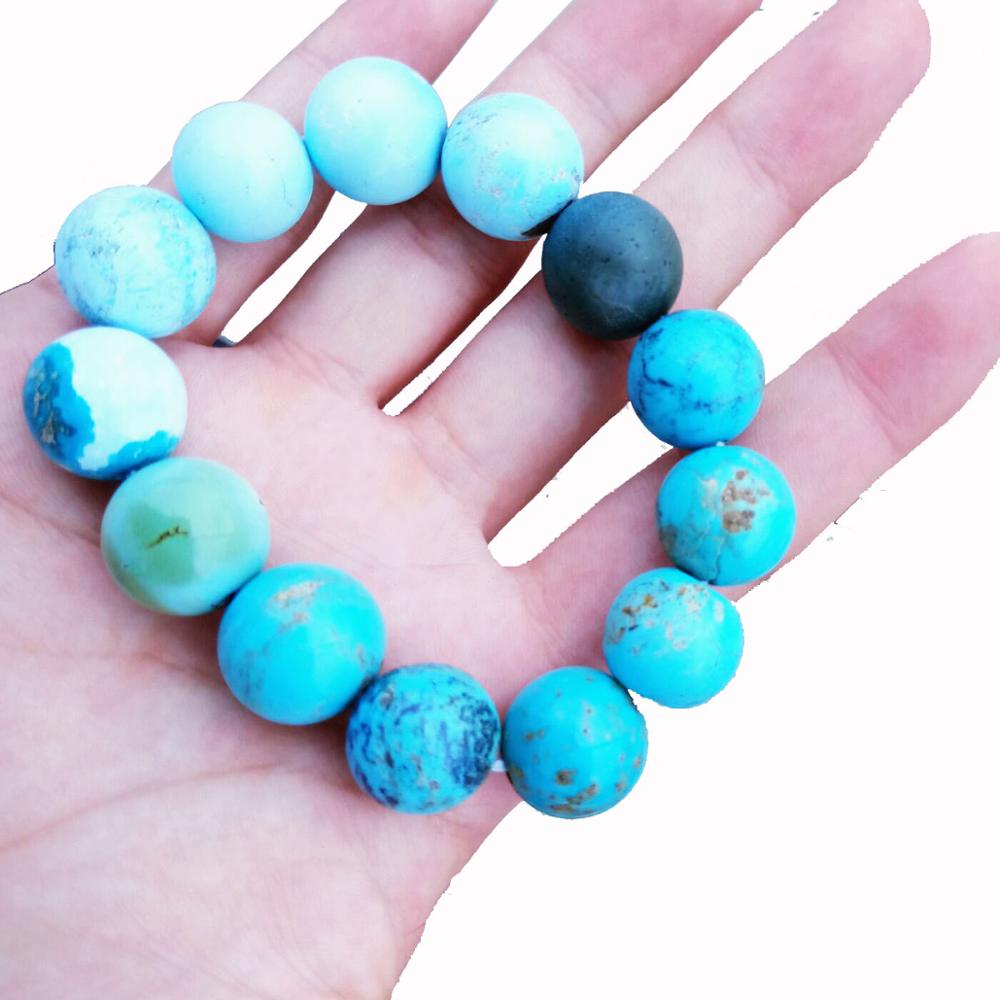 Natural turquoise chaining chips strings for healing