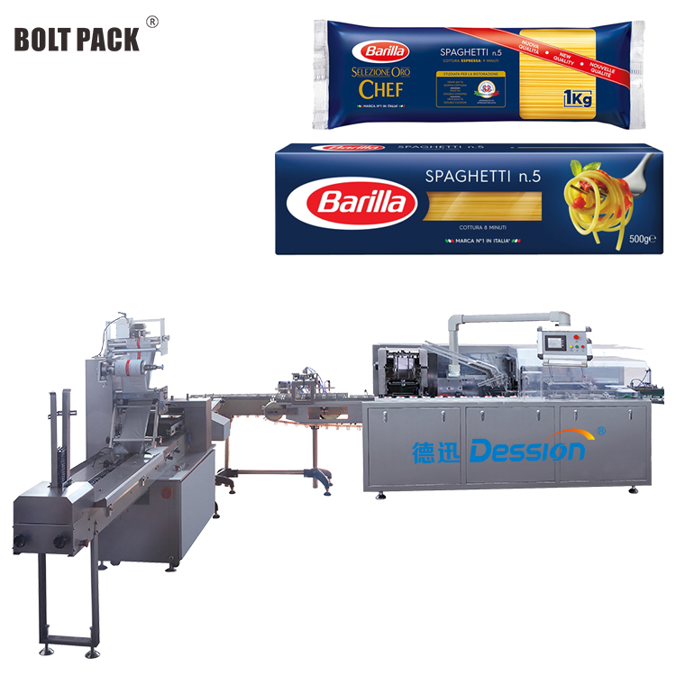 Automatic Noodle Pasta Box Packaging Line for Instant Noodle Packing Spaghetti Noodle Packaging Machine