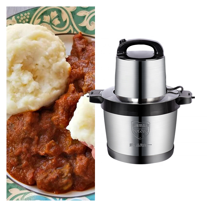 6L Meat Chopper FuFu Machine 1500W Pure Copper Motor Commercial baby Food Maker Processor kitchen Blender