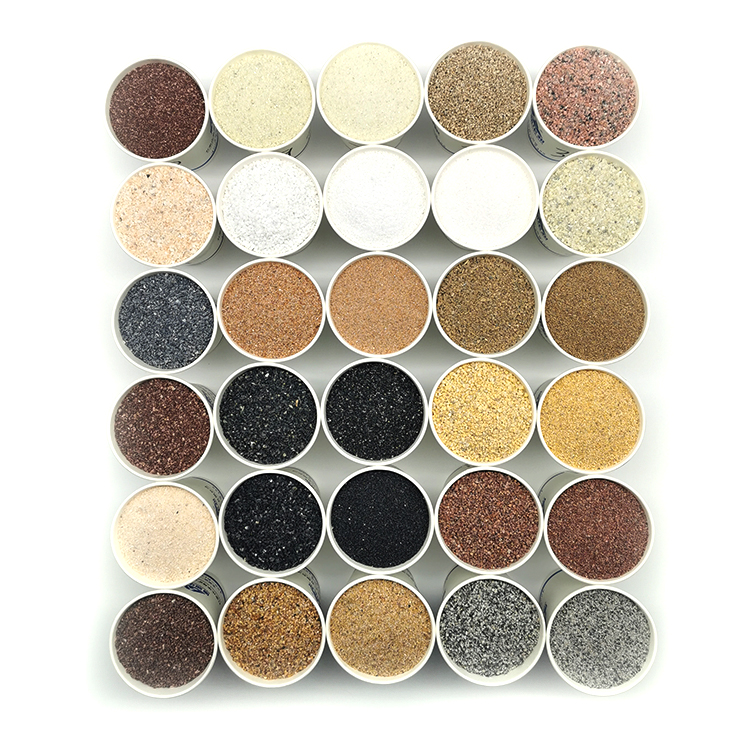 Natural color sand 10-120 mesh color sand for epoxy resin floor