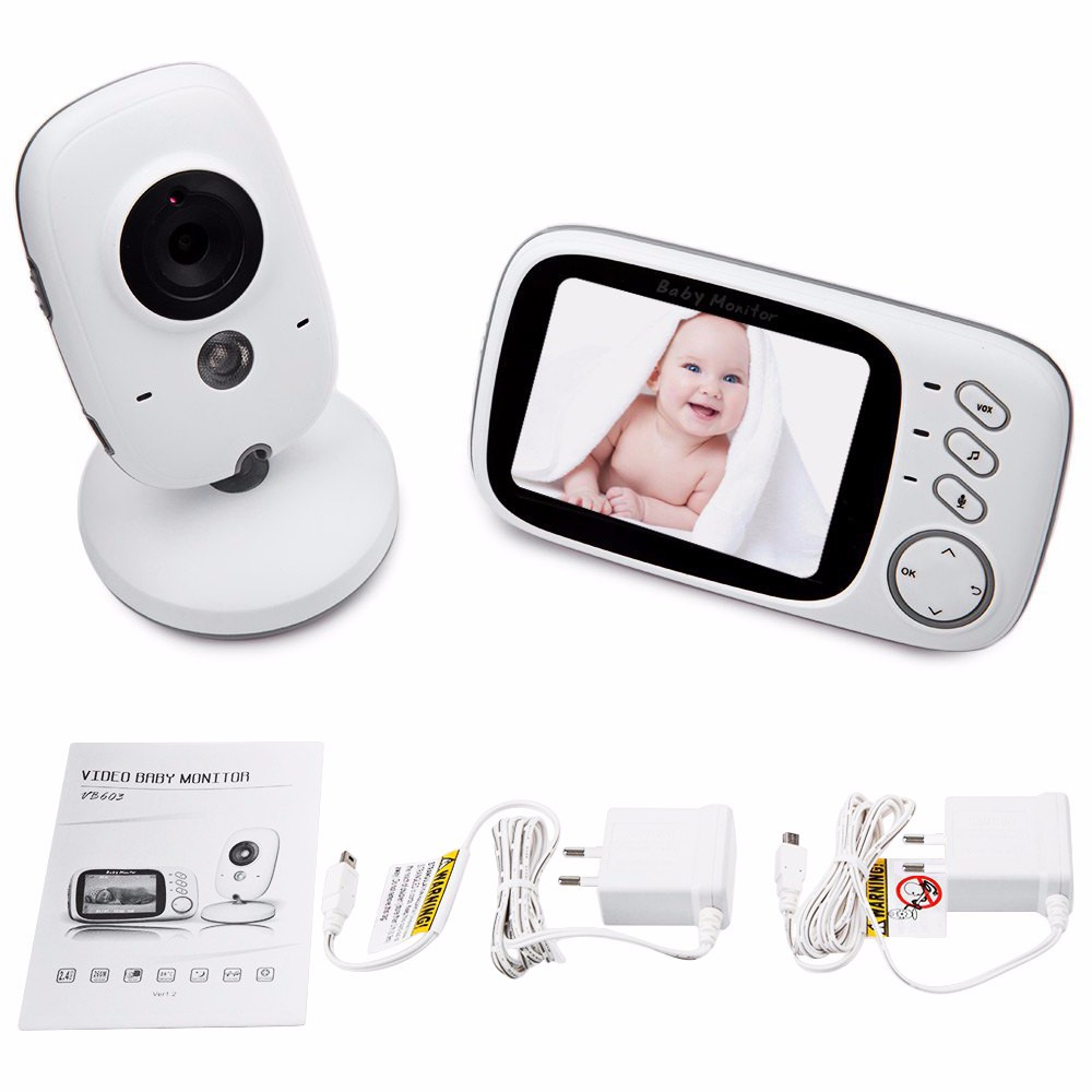 VB603 Video Baby Monitor 2.4G Wireless With 3.2 Inches LCD 2 Way Audio Talk Night Vision Surveillance Security Camera Babysitter