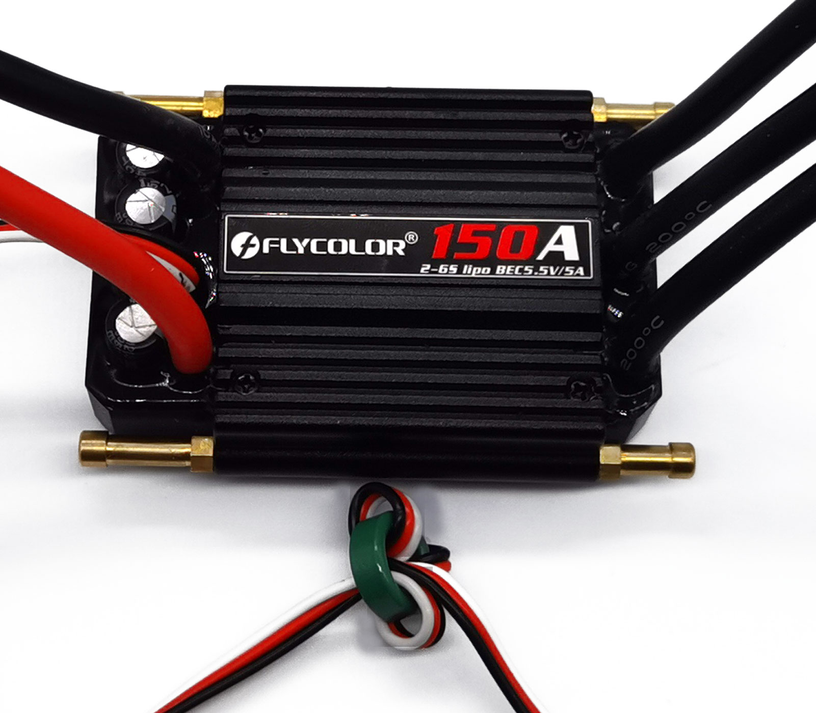 Водонепроницаемый бесщеточный электронный регулятор скорости Flycolor 150A ESC 5,5 В/5A BEC XT90 6,0 мм разъем для головки для модели корабля радиоуправляемой лодки