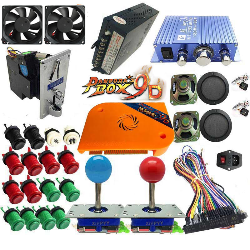 Коробка Pandoras 9D jamma PCB аркадные игры настольная дубинка джойстик набор кнопок для шкафа аркадные игровые машины