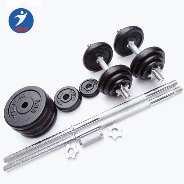 Powerlifting хром гантели регулируемые 50 кг вес набор штанги для продажи