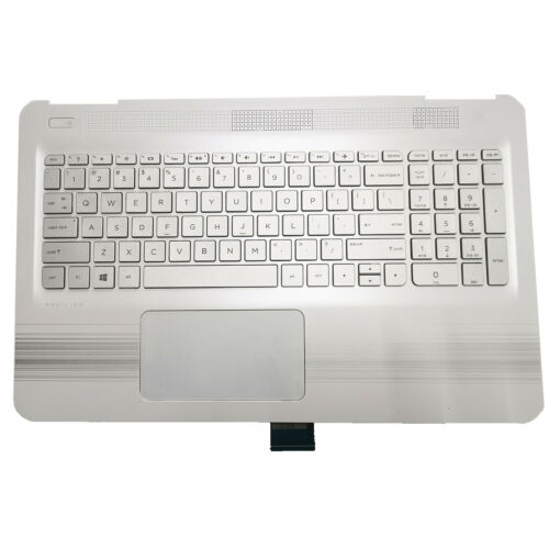 Новинка для HP Pavilion 15-AU 15-AW клавиатура и сенсорная панель 860585-001 белая США