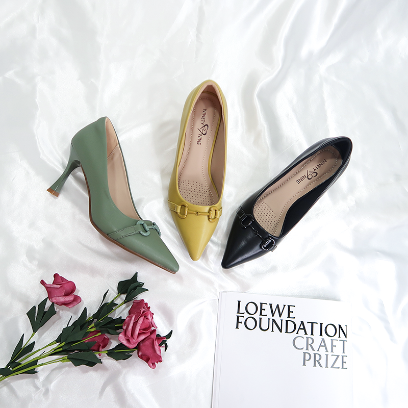 2021 oem odm new arrivals woman designer sapatos shoes footwear ladies buckle women thin heels chaussures femmes heels for women