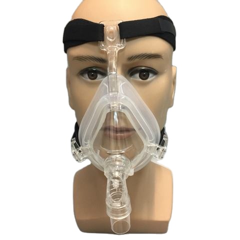 CPAP Mask with Headgear Full Face Silicone Electric Medical Devices Ce Transparent Sleep Apnea Snoring Device 2 Years Class II