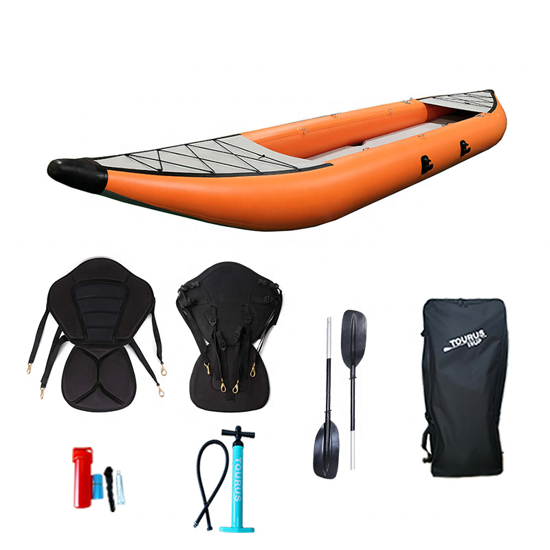 Reanox hot sale canoe/kayak inflatable custom PVC inflatable fishing kayak for 2 person