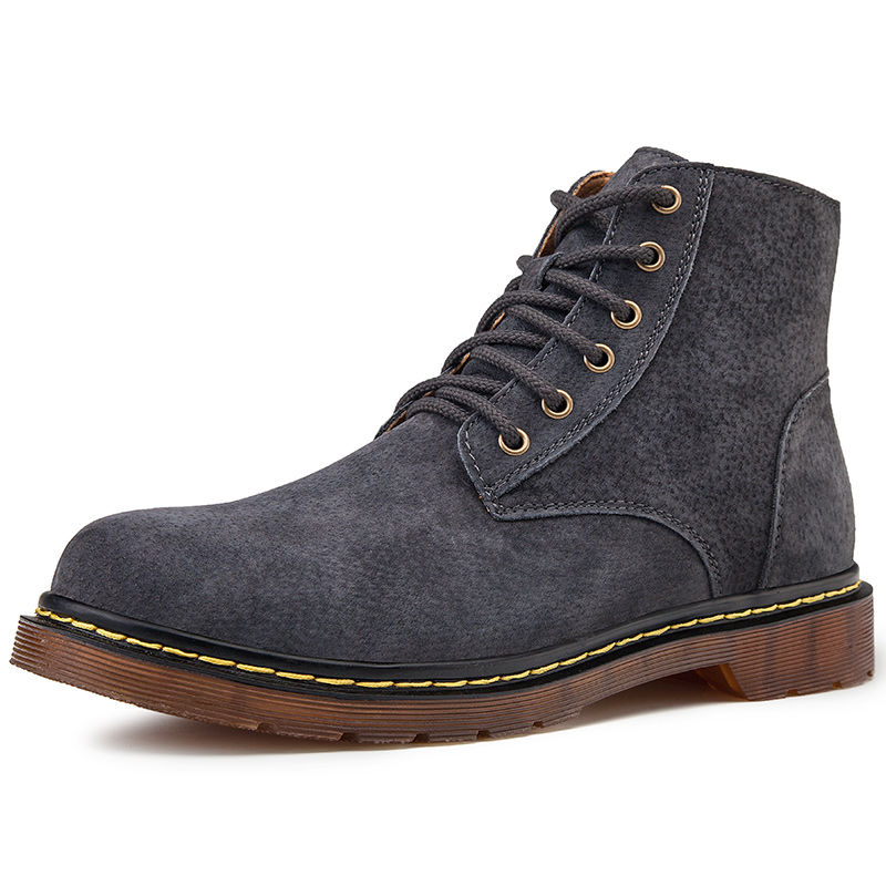 Autumn new men's outdoor personality British retro fashion trend casual shoes high top leather boots