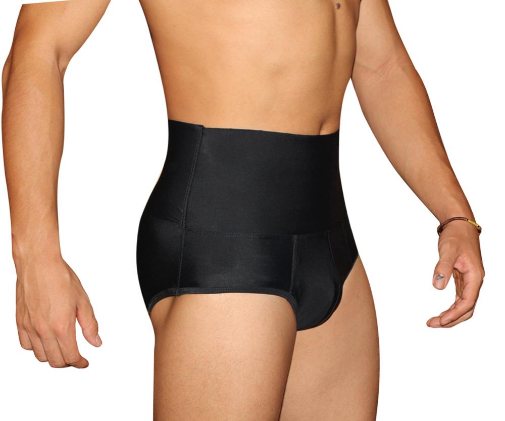 С высокой посадкой мужские трусы-боксеры, трусы Body Shaper пляжные шорты для плавания мужские плавки-трусы